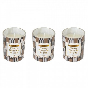 Набор из 3-х свечей ароматических, D 4.5 см, L21 W10 H5,5 см