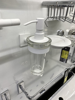 Дозатор для мыла IBB OSLO SQUARE OL1DQBIO/BIO белый