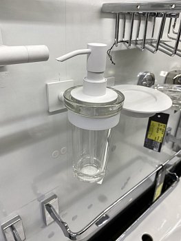 Дозатор для мыла IBB OSLO SQUARE OL1DQBIO/BIO белый