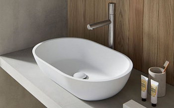 Раковина накладная без перелива BATHCO PRETORIA 6033 белый 550x350x125																														
