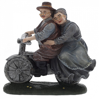 Фигурка декоративная "Бабушка с дедушкой", L18 W8,5 H18 см