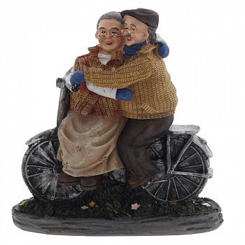 Фигурка декоративная "Бабушка с дедушкой", L17 W7,5 H18,5 см