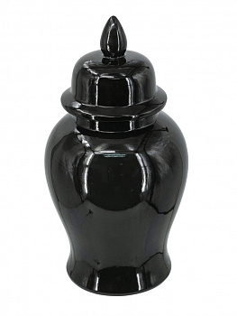 Ваза с крышкой 24х24х48см Casaentera CE04-C6187-BLAC