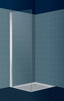 Ограждение душевое стенка неподвижная FERBOX TWIXY FIX TWLC6TC840 хром 138/140x185cm