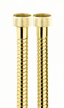 Шланг для душа латунь 1/2"х1/2FF BOSSINI DOPPIA AGGRAFFATURA A0004021001 золото 2000