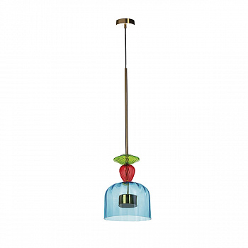 Светильник подвесной Casaentera Candy CE13-2008-C голубой/золото d200х670