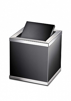 Баночка для мусора WINDISCH BLACK COLLECTION 89704NCR черный/хром