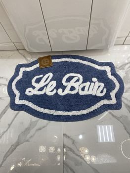 Коврик для ванной хлопок синий Casaentera 80х50 см CE03-LS00867-1