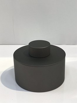 Баночка для ватных шариков настольная WINDISCH URBAN 88420/1SNM графит матовый d102xh70