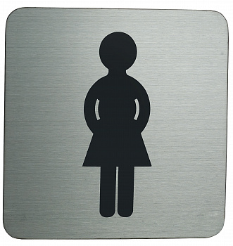Информационная табличка WOMEN DEDEDIMOS HOTEL&RESTAURANTS 04H7-11-F хром