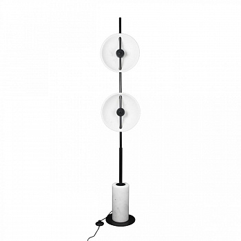 Светильник напольный Casaentera Marble CE13-10049F белый/черный d300х1700