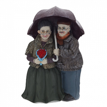 Фигурка декоративная "Бабушка с дедушкой", L12 W9,5 H18,5 см