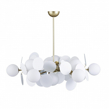 Светильник подвесной Casaentera Matisse CE13-10008/12 W белый/золото d750х1000