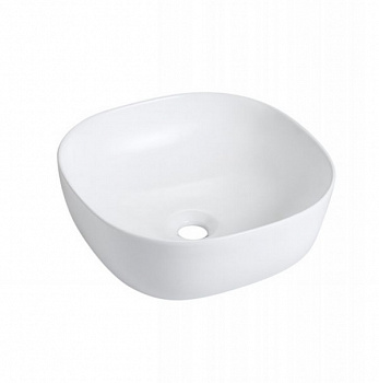 Раковина накладная BATHCO OLEA CUADRADO 4071 белый 410x410x145