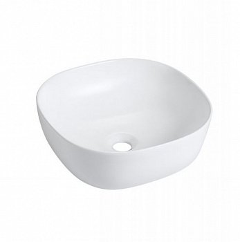 Раковина накладная BATHCO OLEA CUADRADO 4071 белый 410x410x145
