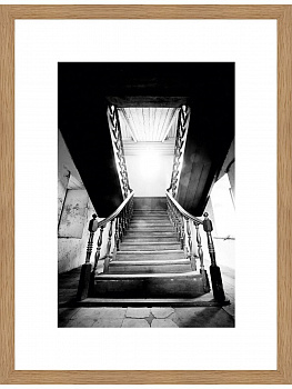 Постер в раме G&C art studio 2077BPP/4323OAK 300х350
