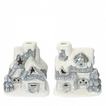 Фигурка декоративная "Домик" с подсветкой (2xLR44), L7,5 W5 H8,5 см, 2в.