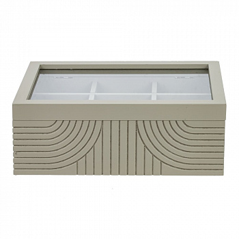 Шкатулка для чая Casaentera CE02-804916 серый 240х165х90h