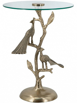 Столик акцентный Роскошные павлины 45х45х61см Casaentera CE04-D8426