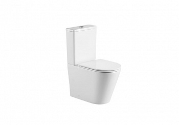 Унитаз напольный компакт с сиденьем микролифт BATHCO ANTEQUERA 4557 белый 630x380x830 	