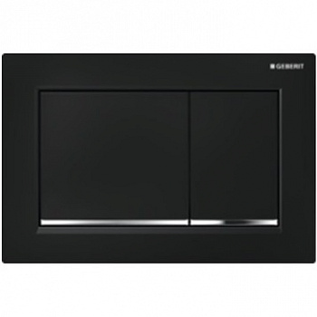 Кнопка смывная GEBERIT SIGMA 30 115.883.KM.1 черный/хром