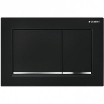 Кнопка смывная GEBERIT SIGMA 30 115.883.KM.1 черный/хром