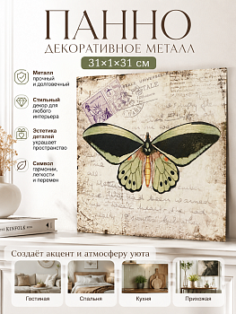 Панно декоративное металл Casaentera 31х1х31 см CE04-29-556