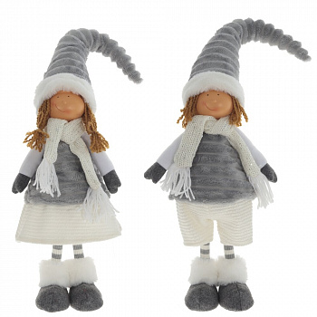 Изделие декоративное "Девочка/Мальчик" L17 W11 H65 см, 2в.