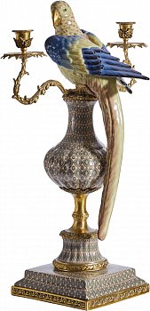 Подсвечник Попугай 36x19x52см Casaentera CE04-31G1904/F1019A/X3497E