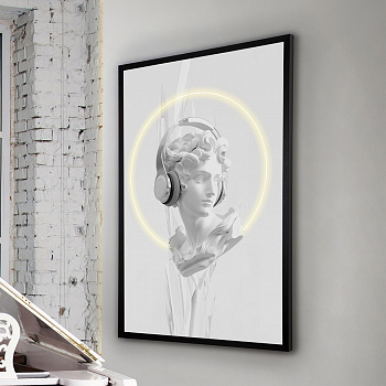 Картина с LED подсветкой SCHULLER BUSTO BLANCO 503105 800x40х1200h