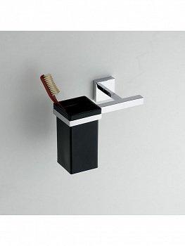 Стакан без держателя FLAB SIMPATY 612 black ceramic черный
