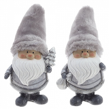 Фигурка декоративная "Дед Мороз", L8,5 W8 H17,5 см, 2в.