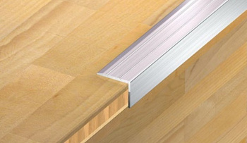 Профиль рифлен. для окант. ступени "UNYstep-R-R" 25x20 L2.7м алюм. бук темн. PRA2520FS-A