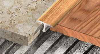Порог Т-обр."Decoplain-T WOOD-EF" 20*7мм L0,9м алюм. черешня CSTA207CI