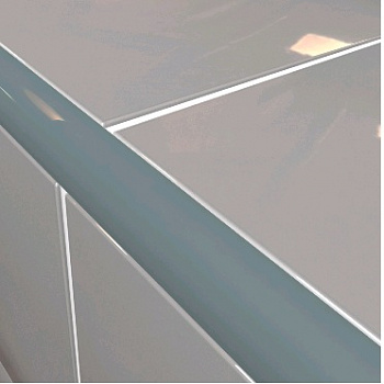 Уголок для плитки наружный MAKRO-PLAST 013 темно-серый 10x23x2500