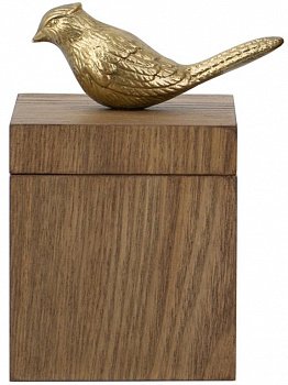 Шкатулка с птичкой 10х10х17см Casaentera CE04-D8626