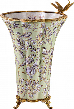 Ваза со стрекозой 23x21x32см Casaentera CE04-31G1755/A1159HC/HLG1435