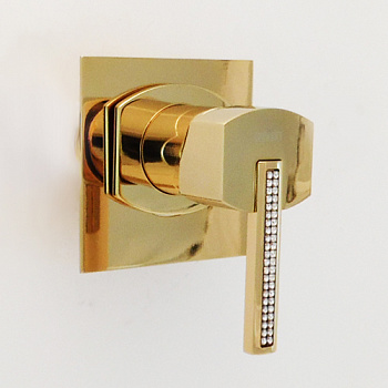 Смеситель для душа встроенный WEBERT AZETA CRYSTAL AS880101010 золото