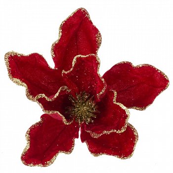 Цветок искусственный "Пуансеттия", L32 W25