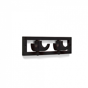 Крючок четверной FOPPAPEDRETTI FLAT 2 9900329586 венге h110 d70 l370