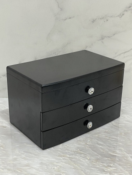 Шкатулка для украшений Casaentera CE02-772975 черный 240х150х150h