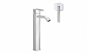 Смеситель для раковины с донным клапаном WEBERT AZETA CRYSTAL AS830402015/830401015 хром