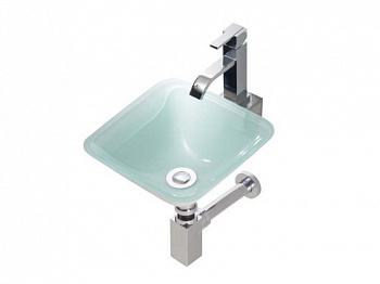 Раковина накладная BATHCO RS 3013AQ аквамарин 300x300x120