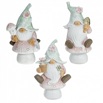 Фигурка декоративная "Дед Мороз", L8 W5 H12 см, 3в.