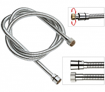 Шланг для душа латунь REMER 333CNDGAT120 хром 120		