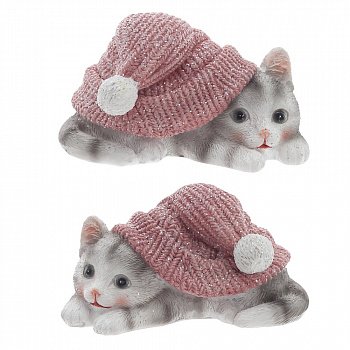 Фигурка декоративная "Котенок", L10 W6,5 H5,5 см, 2в.