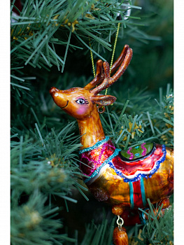 Игрушка елочная Олень  GIFT COMPANY HANGER 12264 70x155x40