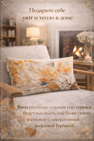 Декоративная подушка в осеннем стиле