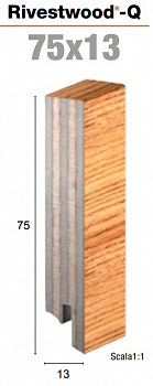 Плинтус Rivestwood-Q 75x13 мм, 2,4 м, шпон.дуб 173/075Q13/8