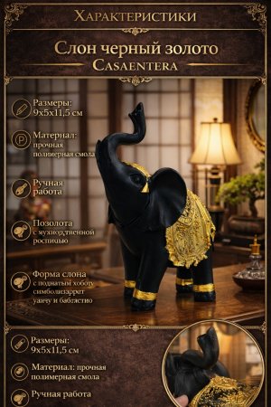 Элегантный черный слон Casaentera